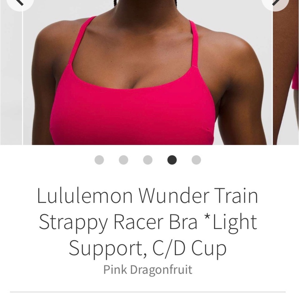 Lululemon Wunder Train Strappy Racer Bra